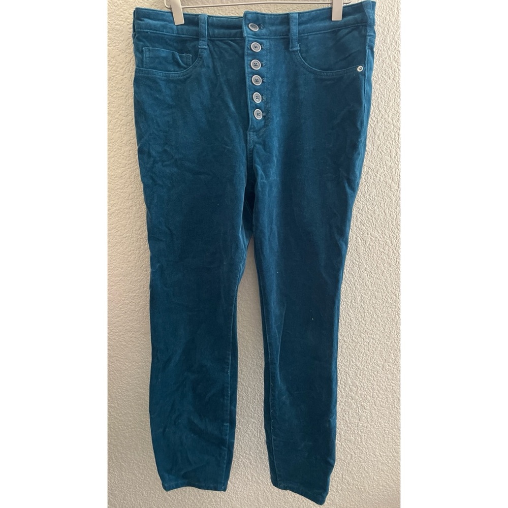 Anthropologie Pilcro Turquoise Corduroy Pants Women’s Size 31